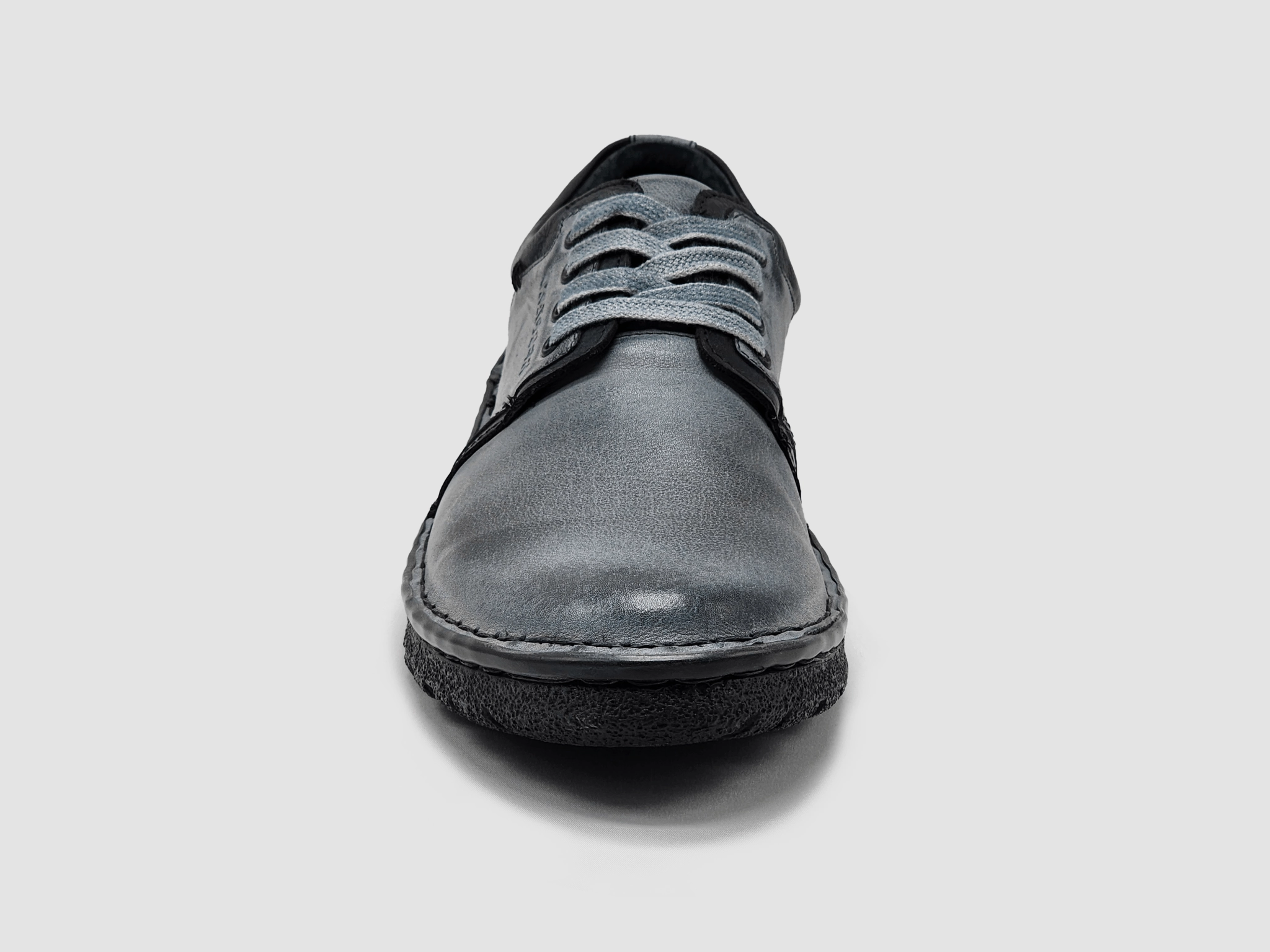 Men's Frosty Leather Shoes - Grey Coastal Mood