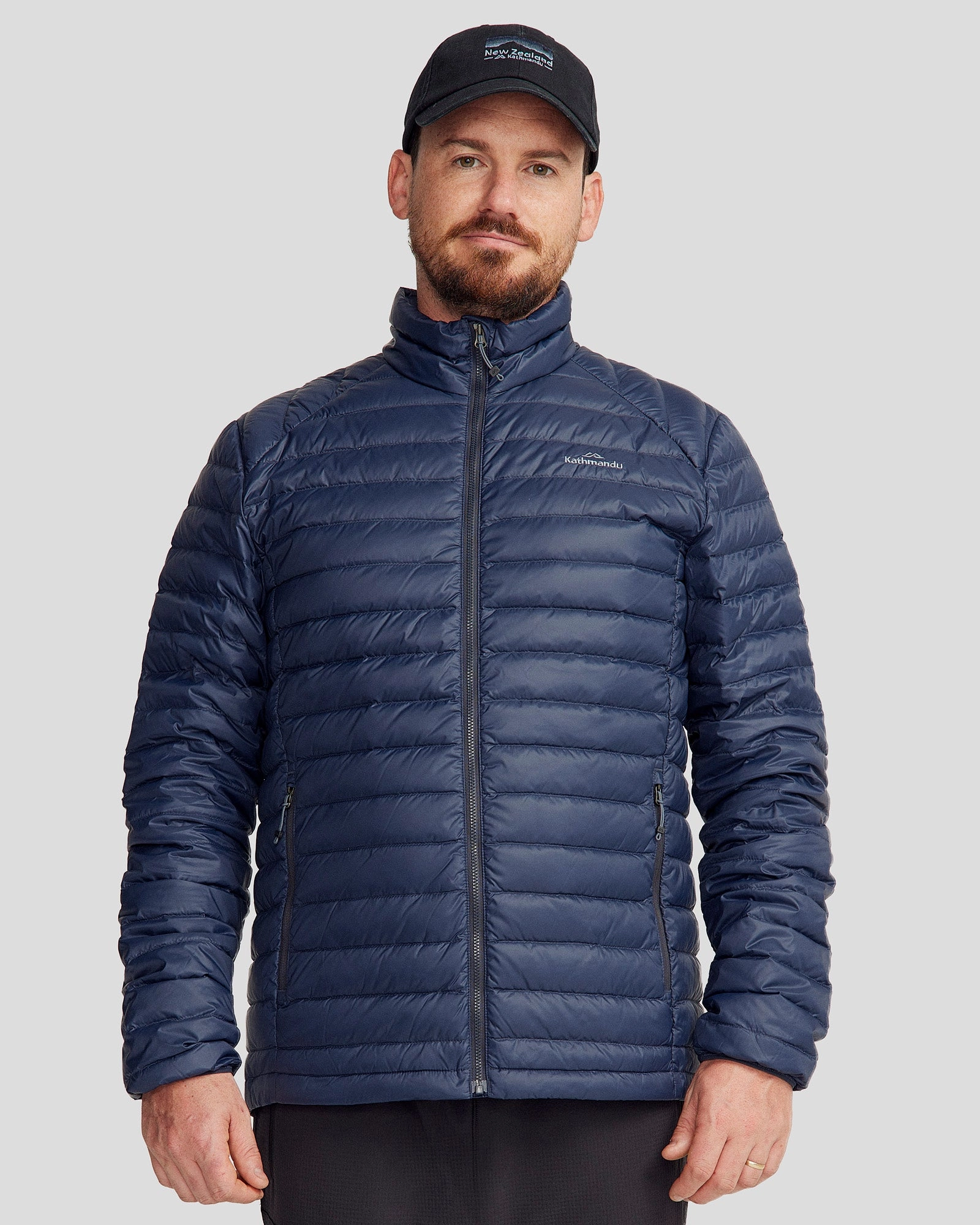 Men's Heli Down Jacket v4 - Pure Navy Soft Shell