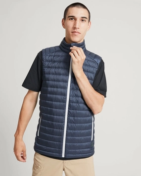 Men's Heli Down Vest - Midnight Navy Stain Proof