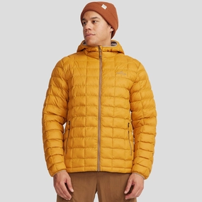 Men's Heli Insulated Hooded Jacket - Golden Oak clean design