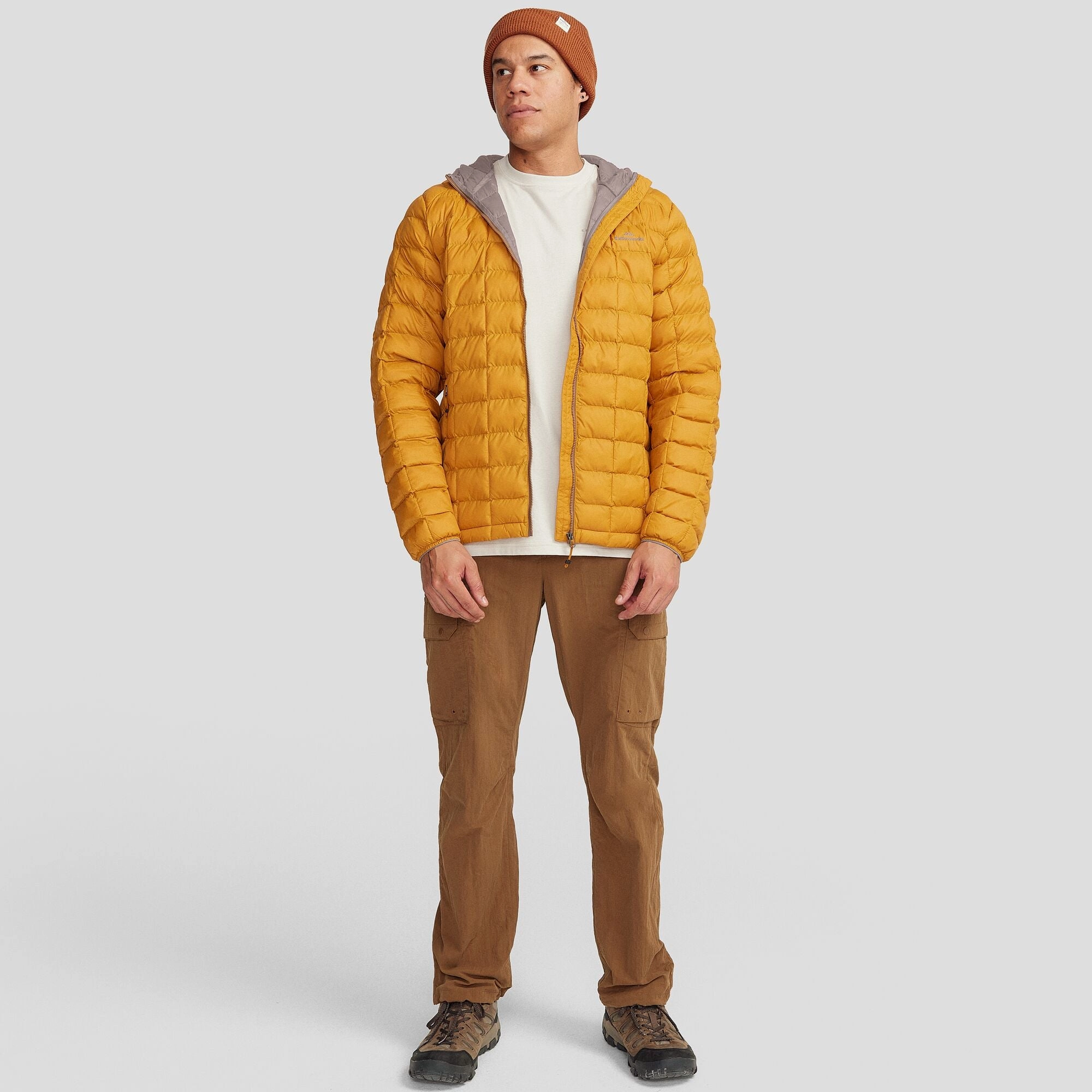 Neutral Look Men's Heli Insulated Hooded Jacket - Golden Oak