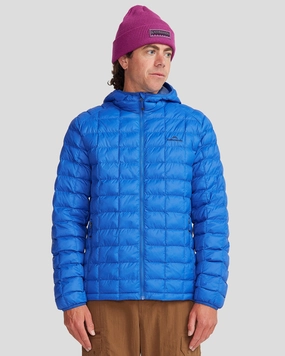 Men's Heli Insulated Hooded Jacket - Peak Blue All Season Versatility Timeless Piece