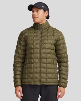 CompressionPackableFabric Noise Free Fabric Men's Heli Insulated Jacket - Light Moss