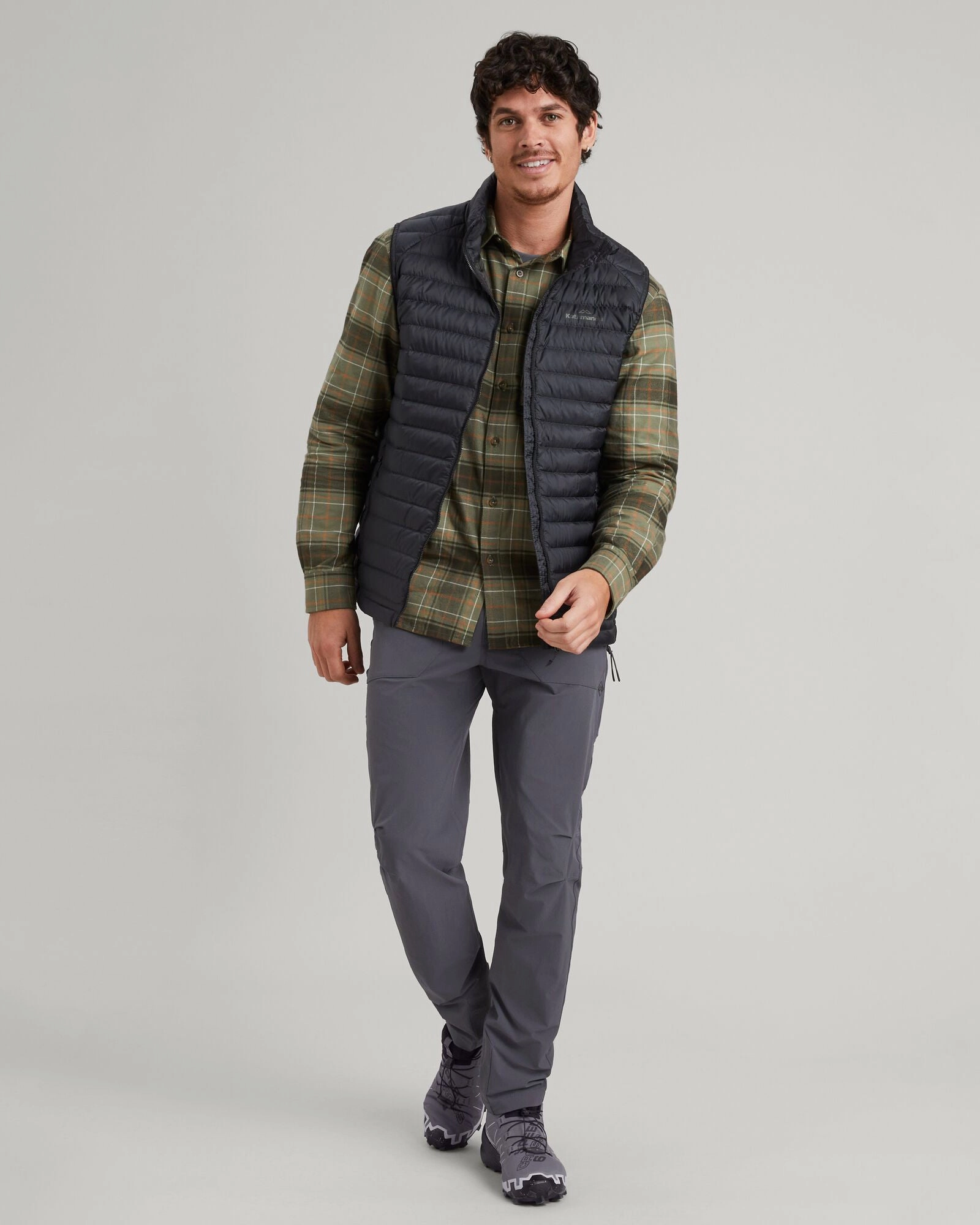 Compression Panels Men's Heli R Down Vest - Black Stingray