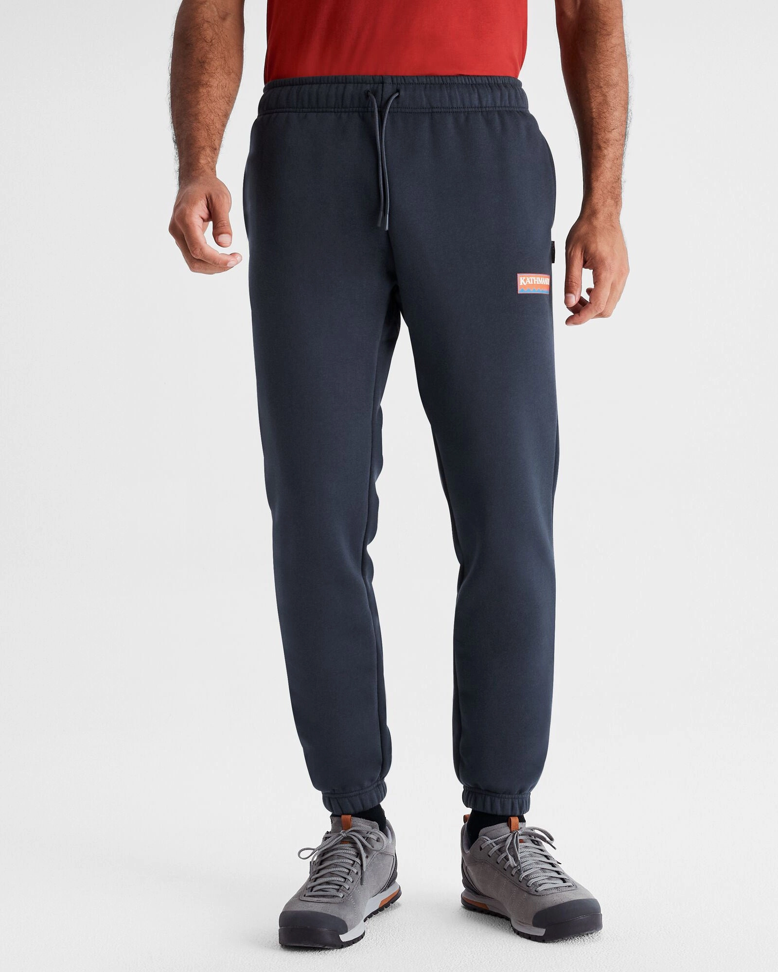 Durable Waistband Men's Kathmandu Heritage Logo Slouchy Joggers - Pure Navy
