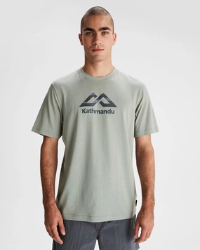 Men's Logo Fill Organic T-shirt - Gum Tree AntiPillingFinish Odor Resistant Fabric