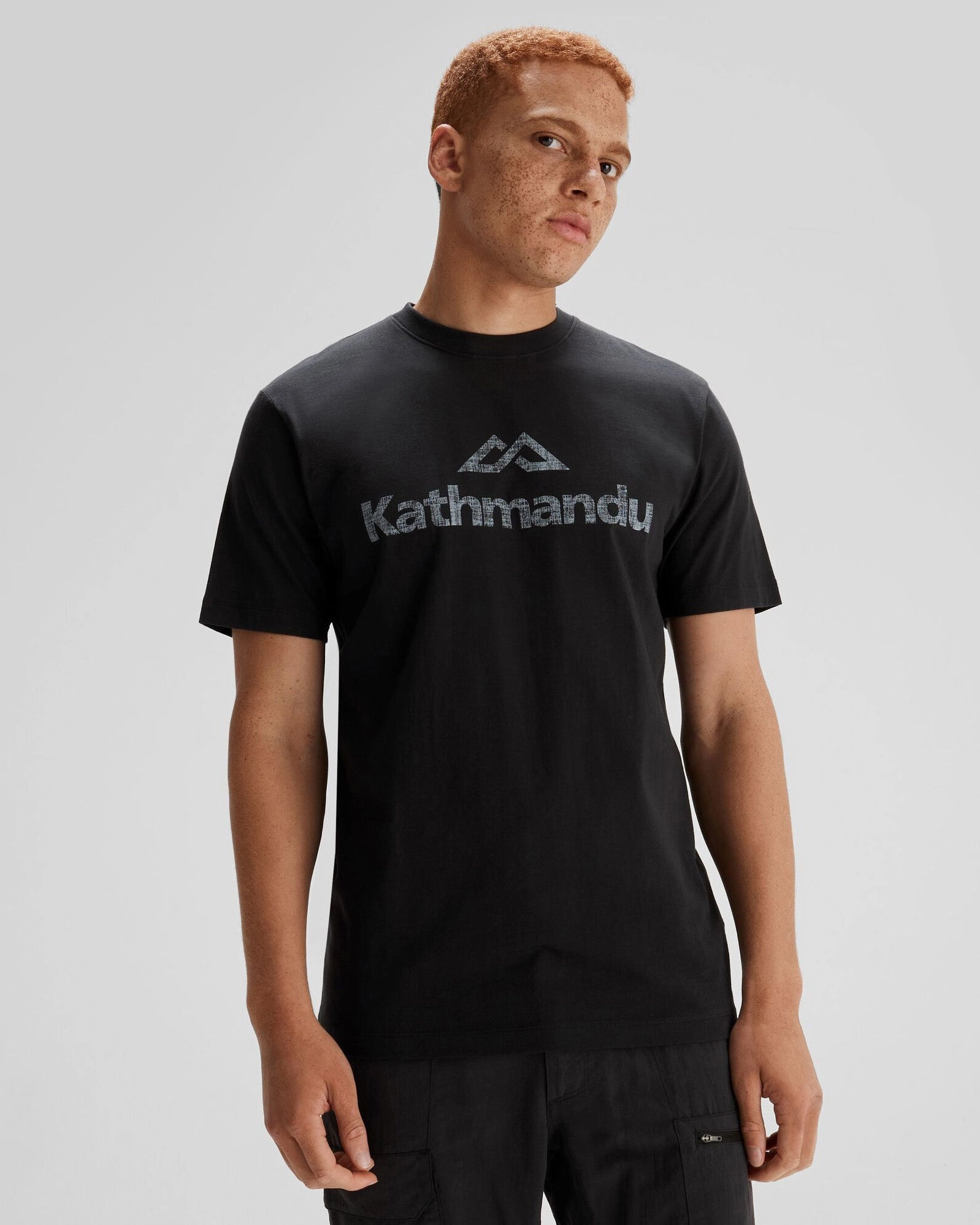 Men's Logo Organic Cotton T-shirt - Black Stingray Eco Friendly Fabric