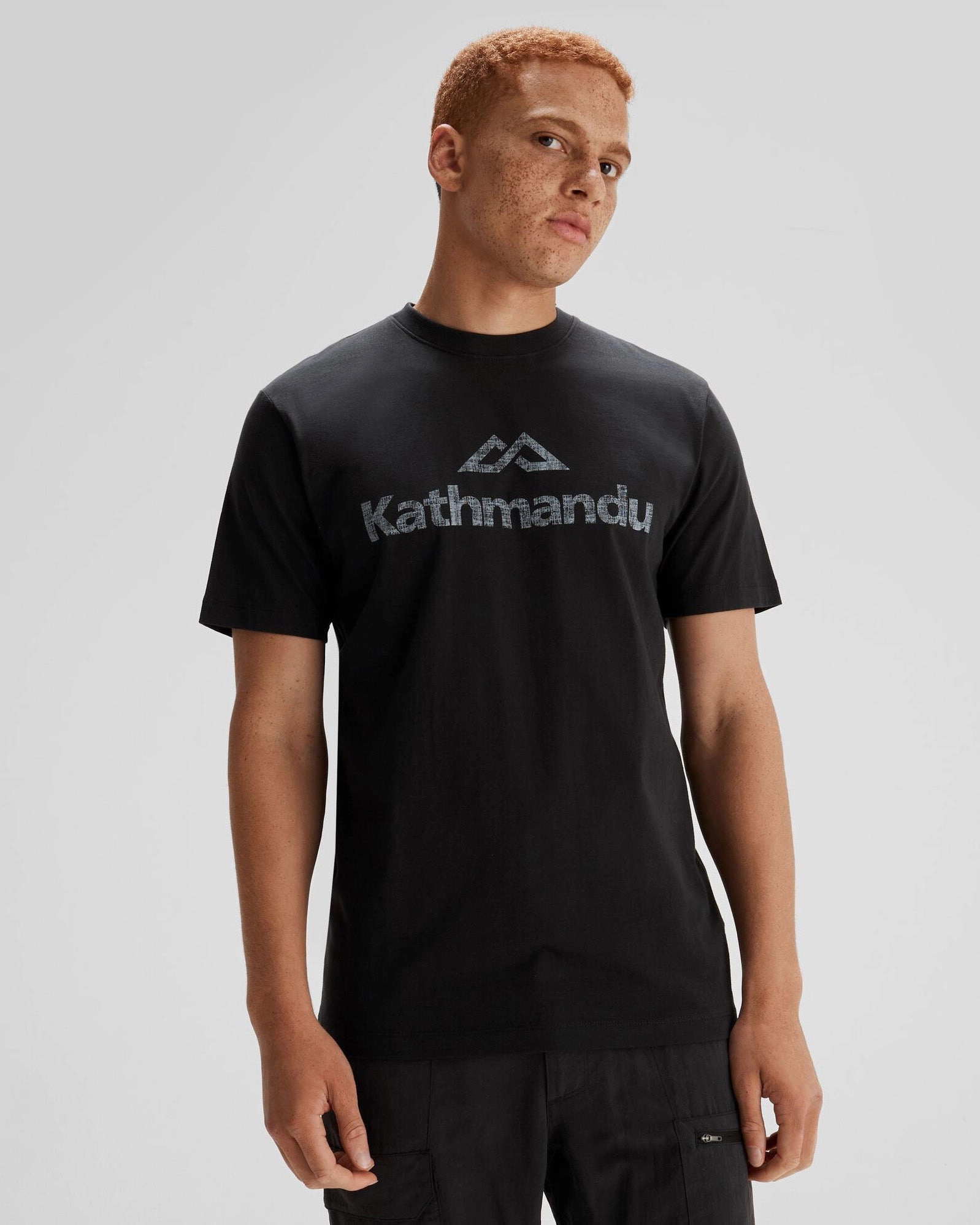 Eco Conscious Packaging NonIrritating Stitching Men's Logo Organic Cotton T-shirt - Black Stingray