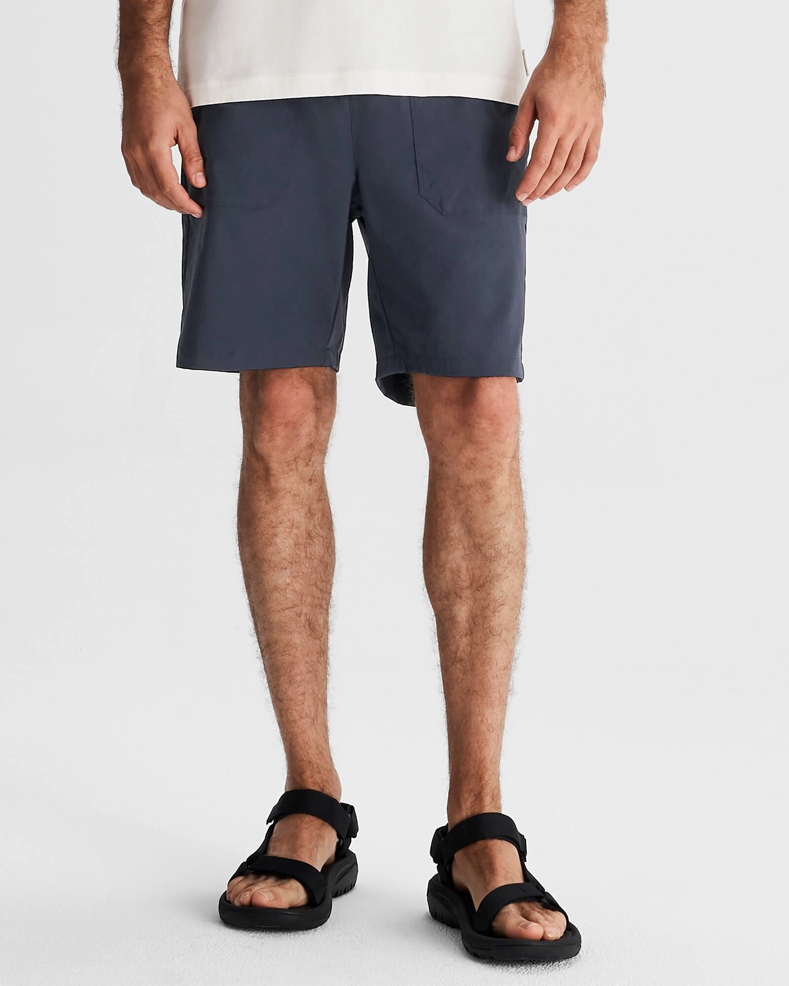 graduation season Cooling Fabric Men's Miro Pull On 8" Shorts - Pure Navy