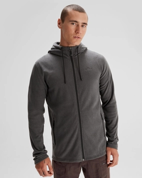 Men's Mt Aspiring Hooded Fleece Jacket  - Metal HiddenPockets Thermoplastic Elastomer Trim