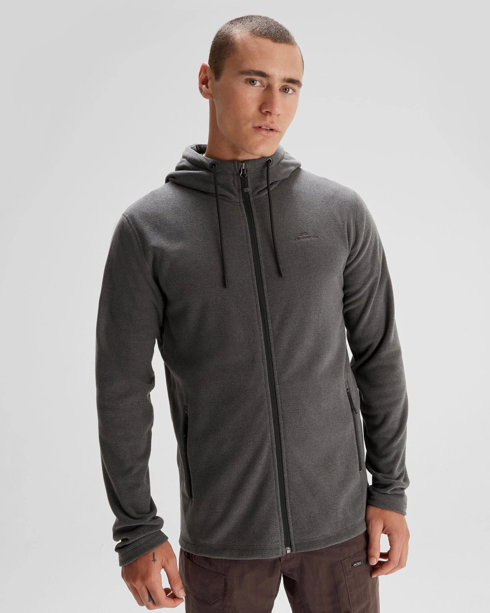 Men's Mt Aspiring Hooded Fleece Jacket  - Metal HiddenPockets Thermoplastic Elastomer Trim