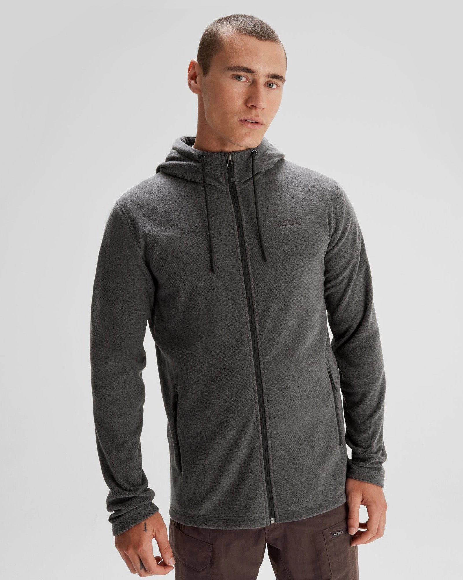 Men's Mt Aspiring Hooded Fleece Jacket  - Metal UV Protective Layer