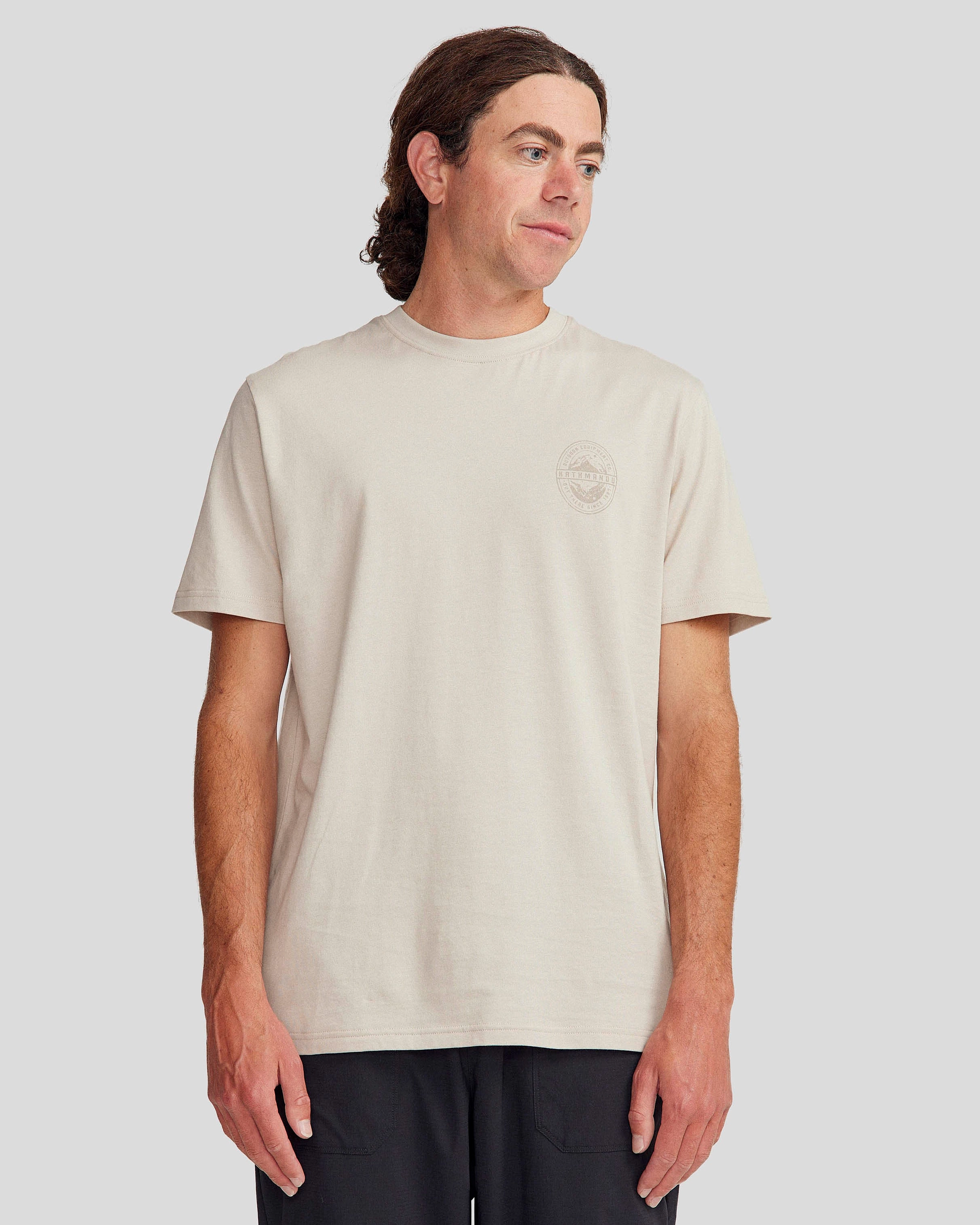 Men's Outdoor Equipment Co Organic Cotton T-shirt - Light Hike Sustainable Fabric Blend Hidden Ventilation Zones