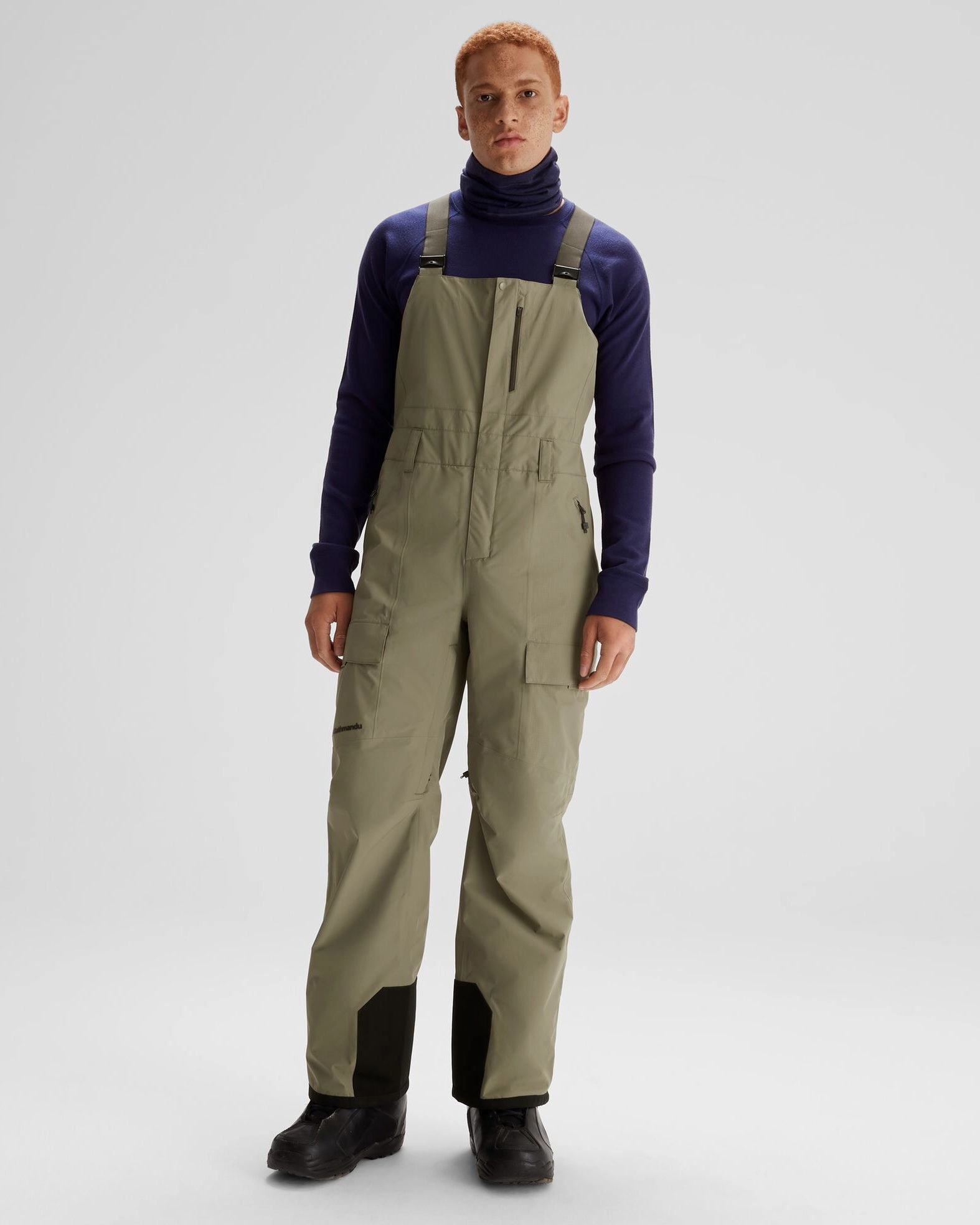 Neutral Tones Men's PWDR-Days 2L Insulated Snow Bib - Beech