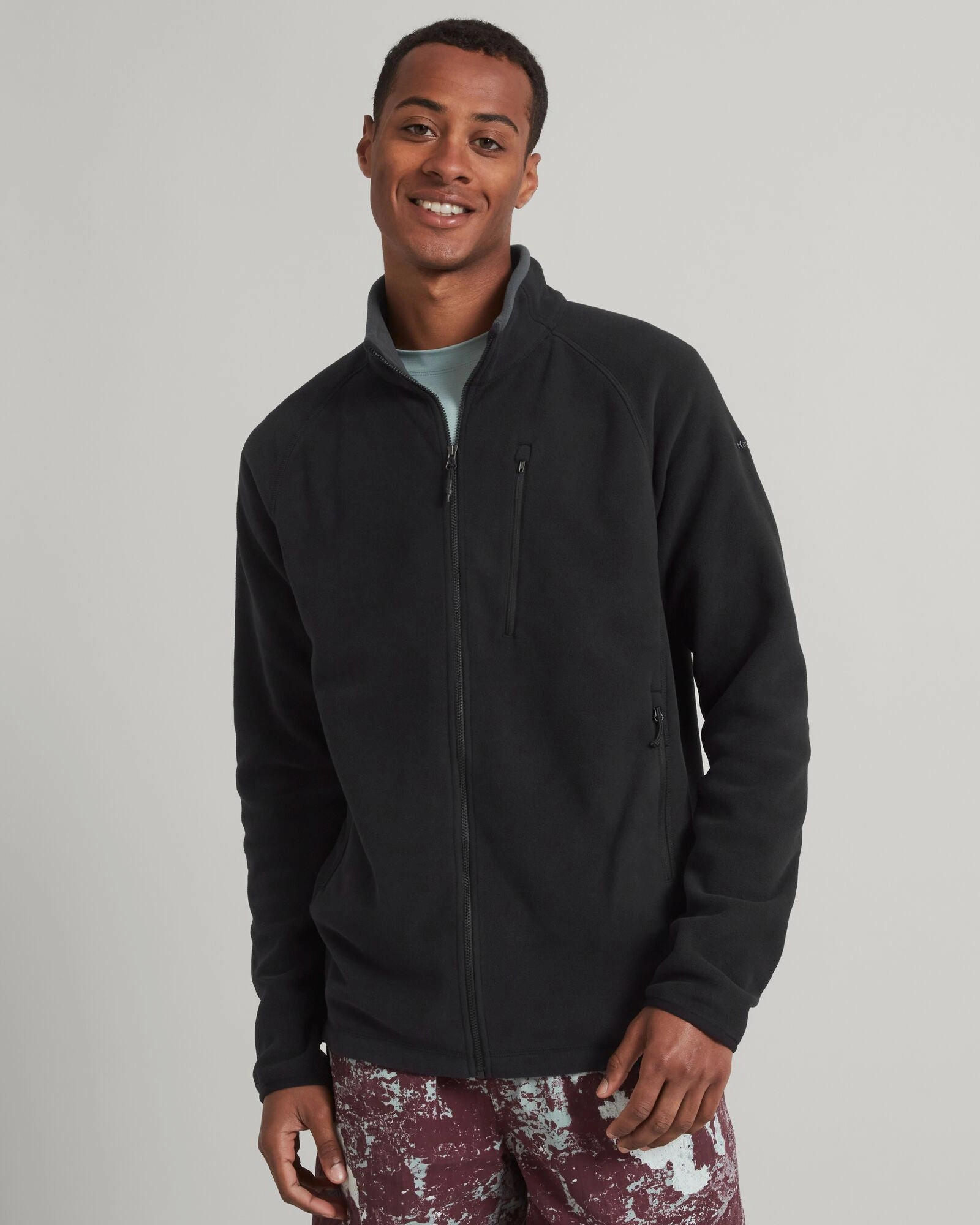 Men's Ridge 100 PrimaLoft Bio Fleece Jacket - Black Easy Fit Lightweight Material