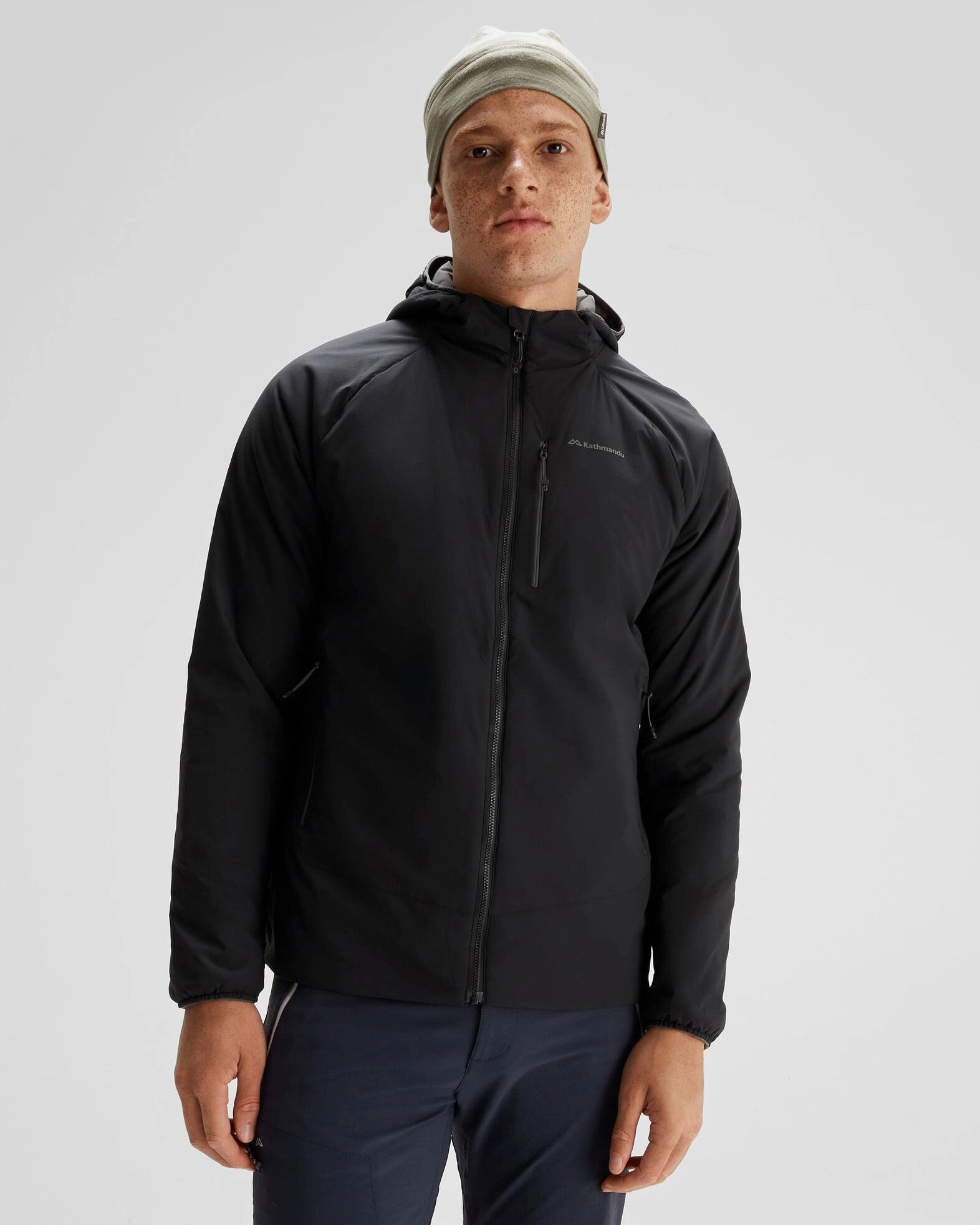 Water Repellent Fabric Packable Style Men's Seeker PrimaLoft? Active Hooded Jacket - Black Stingray