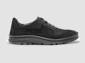 Smooth Design Smart option Men's Terrain Leather Shoes - Black