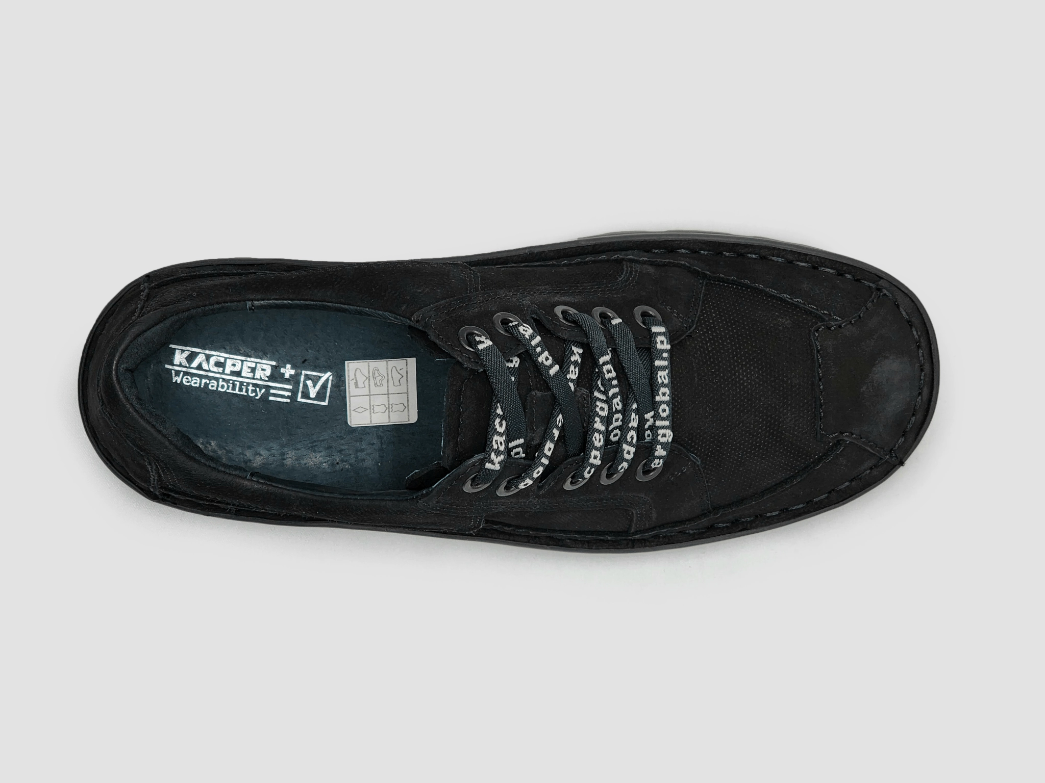 Men's Terrain Leather Shoes - Black Fit Everyday Chic Design