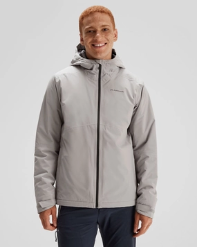 Softshell Construction MultiPocketLayout Men's Trailhead 2L Insulated Rain Jacket - Steel Grey
