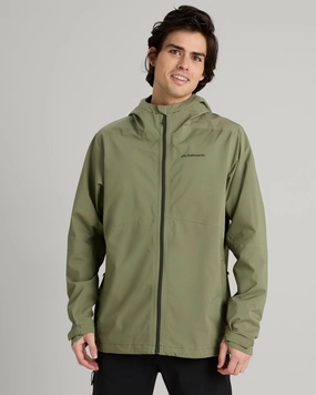 Utility Inspired Look Lightweight Shell Men's Trailhead Stretch 2.5-layer Rain Jacket - Beech