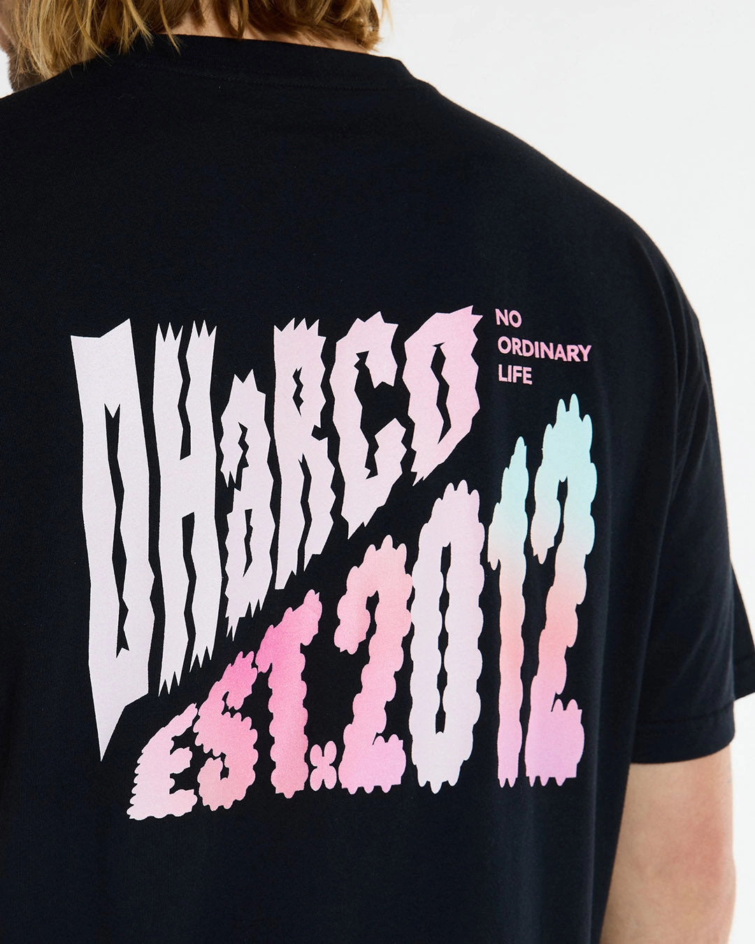 Mens Cotton Tee | Black Sleek Layer