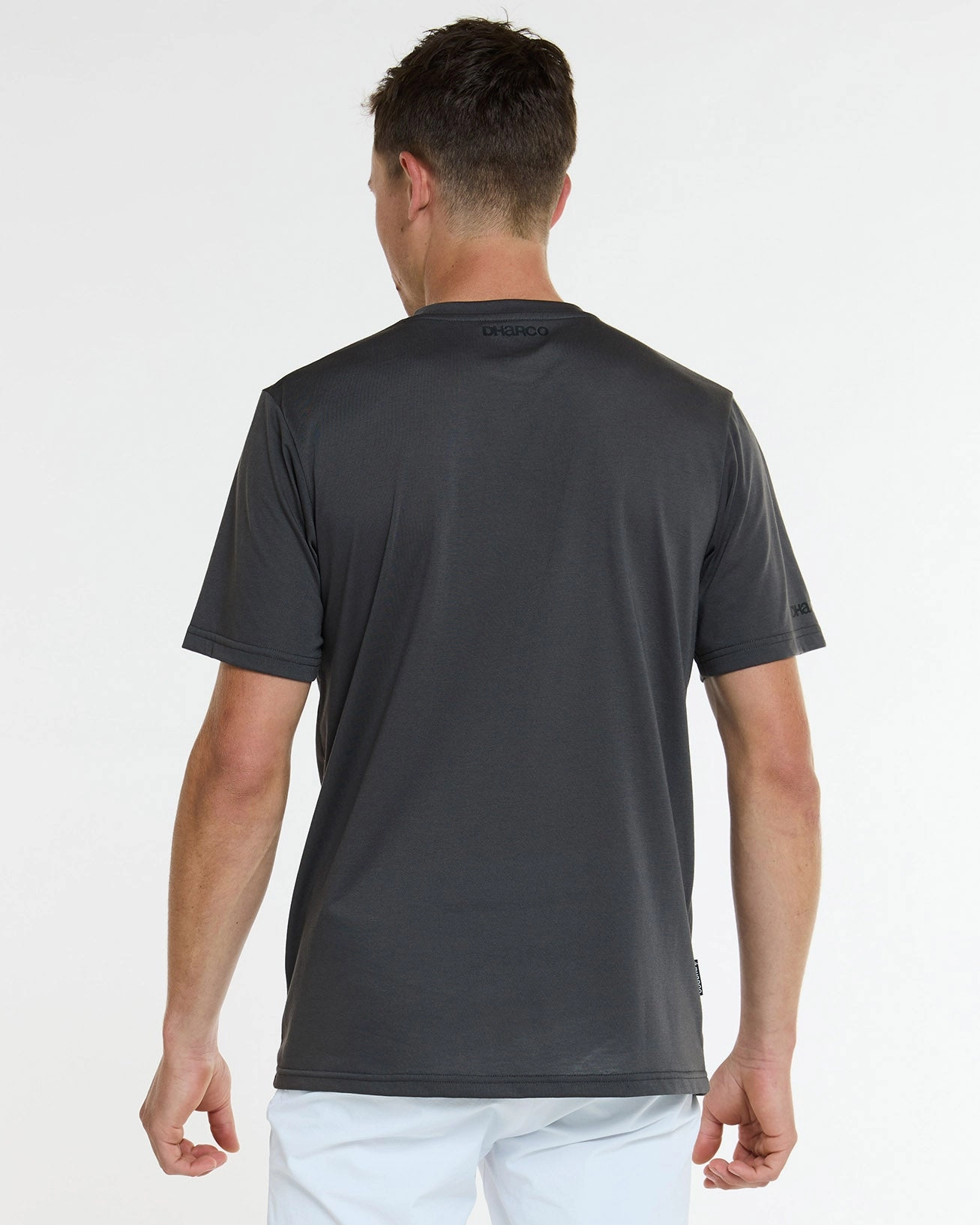 Mens Short Sleeve Tech Tee | Charcoal Quality Comfort