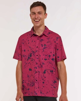 Layered Hemline Mens Tech Party Shirt | Chili Peppers