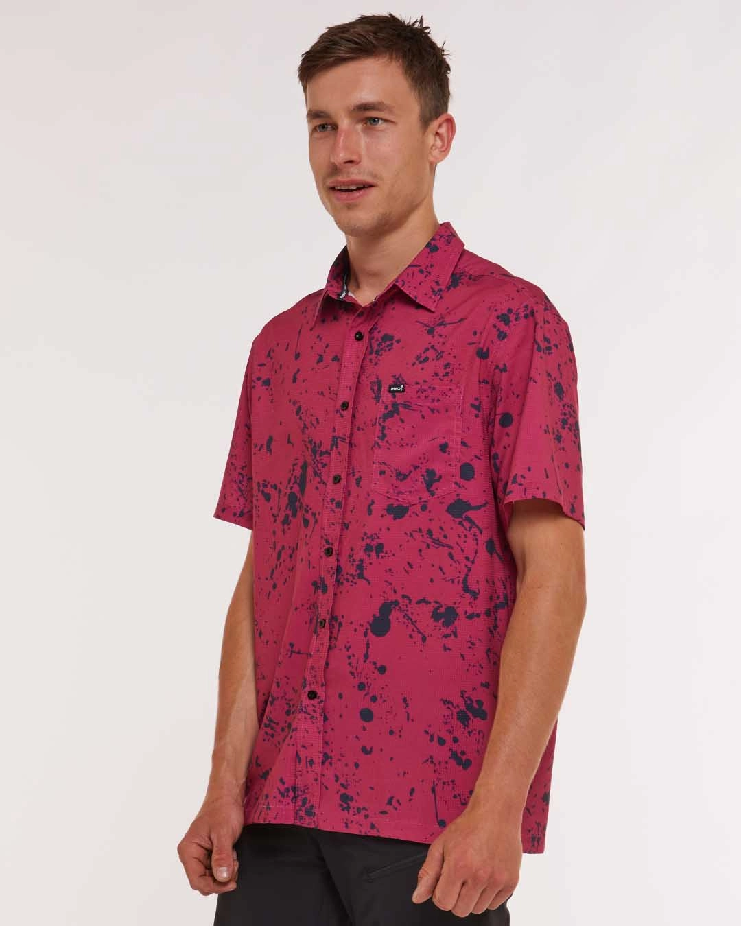 Mens Tech Party Shirt | Chili Peppers Perfect Look Durable Buttons