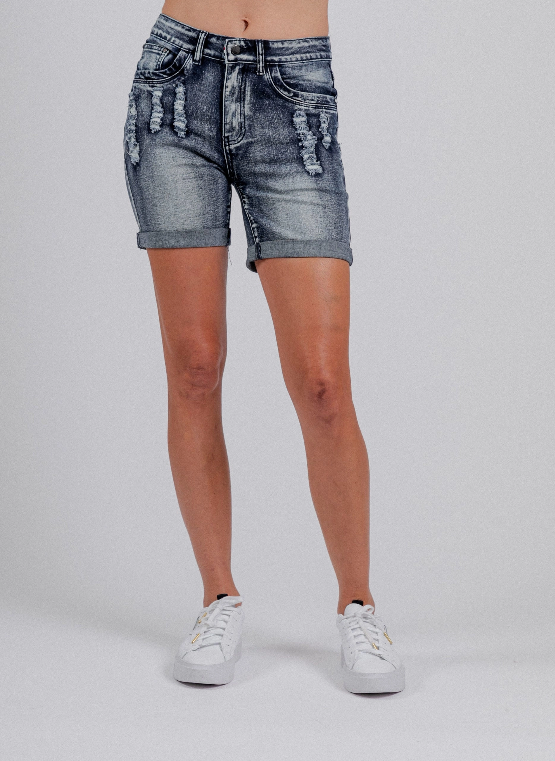 Mi Moso Boyfriend Short Blue hiking apparel