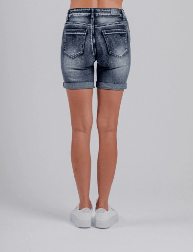Mi Moso Boyfriend Short Blue Quick Access