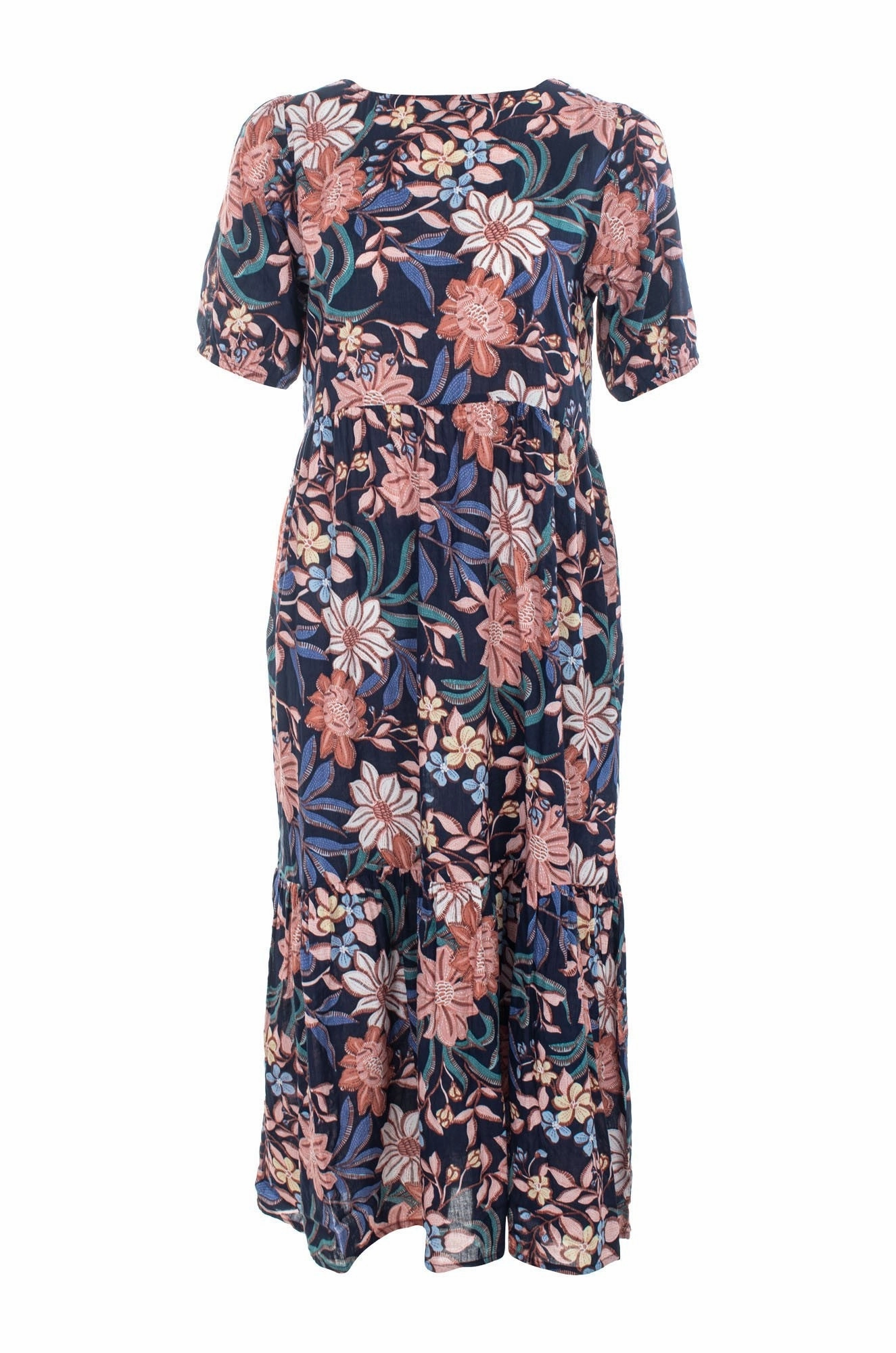 Midi Summer Dress | NAVY DAISY | 6537C1 Harmonious Layers