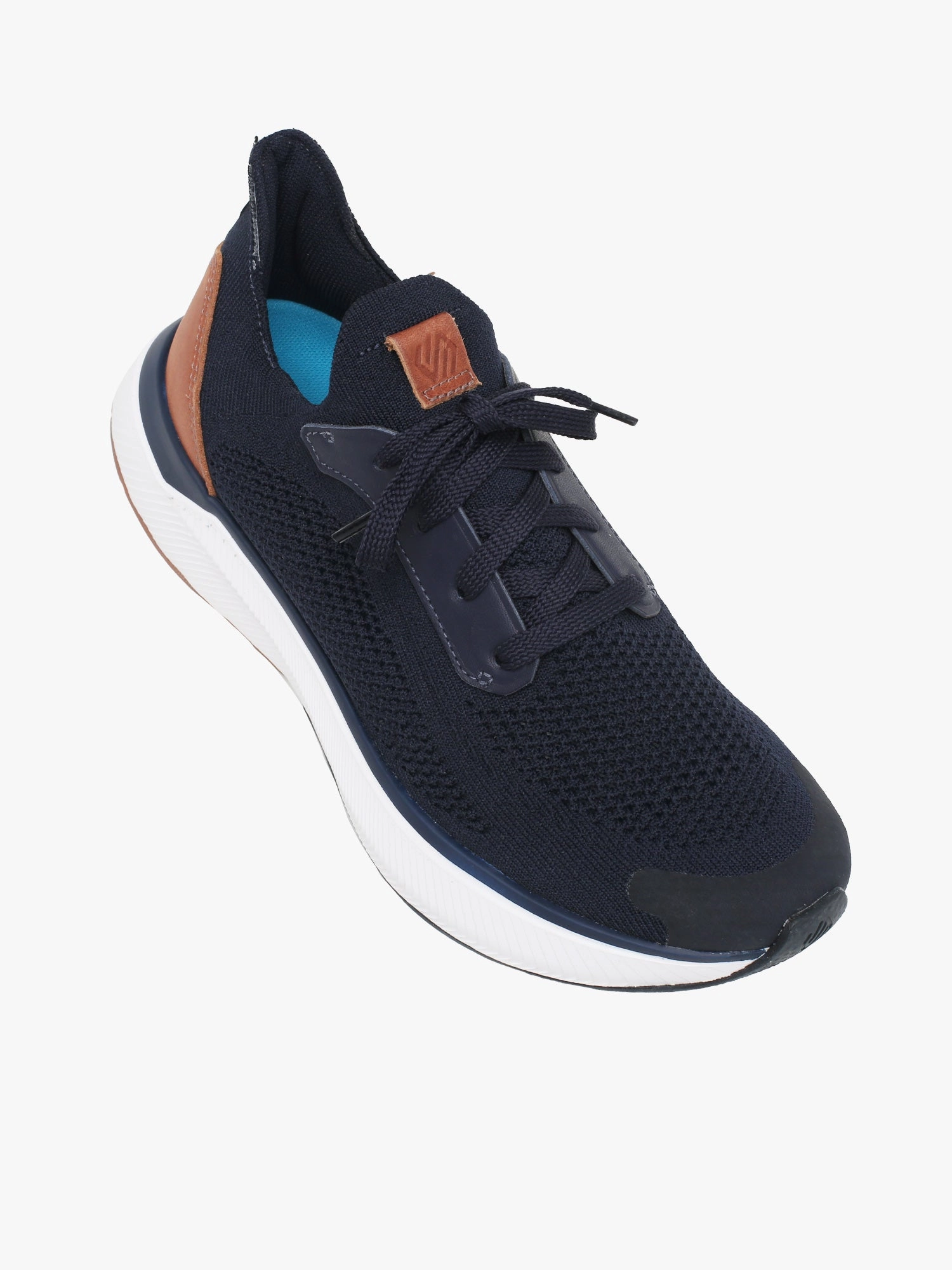 MachineWashable Pressure Distribution System Miles Knit Laceup Navy Knit