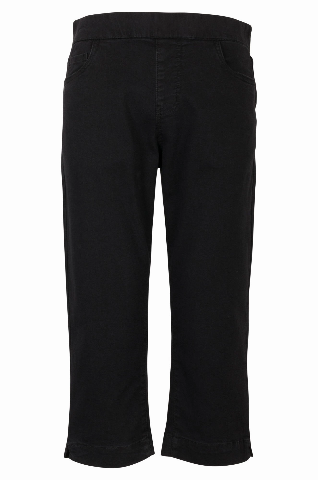 Nature Lover Gym Ready Music Event Pull on Mid Calf Jeans | Black | 6506A1