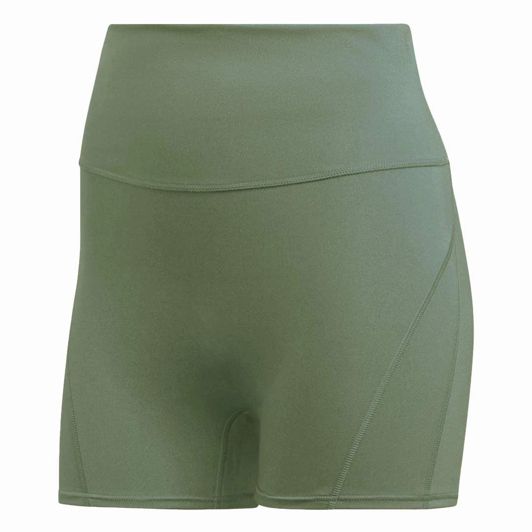 adidas - Women's Yoga Studio Luxe Fire Super High Waisted Shorts (HS8811) Simple Comfort Wear