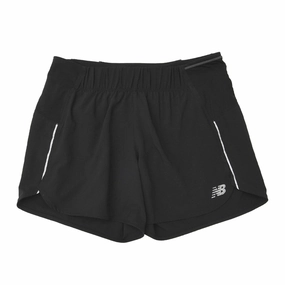 New Balance - Women's Impact Run 5 Inch Shorts (WS21268 BK) Timeless Comfort Wear Active Look