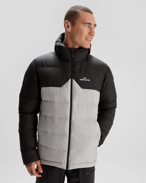 AntiStaticCoating Men's Epiq Hooded Down Jacket - Steel Grey/Black
