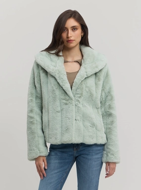 Mint Green Oyster Sophy Jacket Vegan Safe Outer Chill Piece