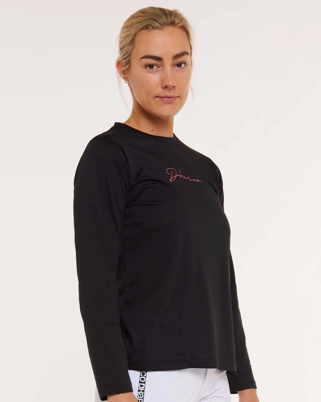Comfy Fit Layer Womens Long Sleeve Tech Tee | Stealth