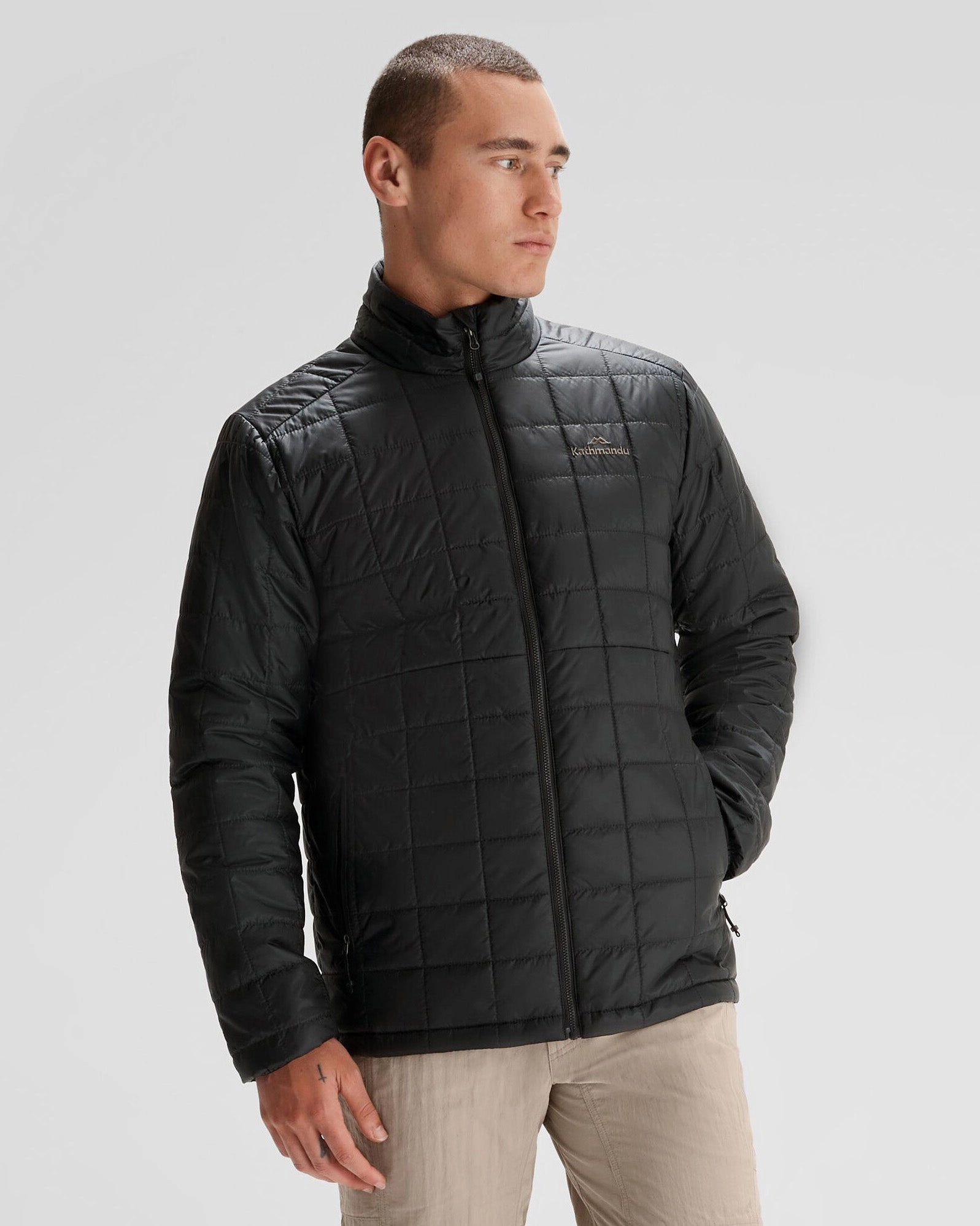 City Wear Stretch Comfort Fit Men's Heli R Insulated Jacket - Black Stingray