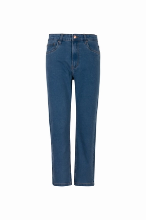 Vintage Lover Loose Quick Outfit Mom fit Wonder Denim Short Jeans | MID INDIGO | 6623B1