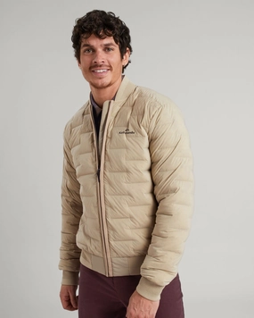 Men's Federate Stretch Down Bomber Jacket - Olive Grey Cool Tone