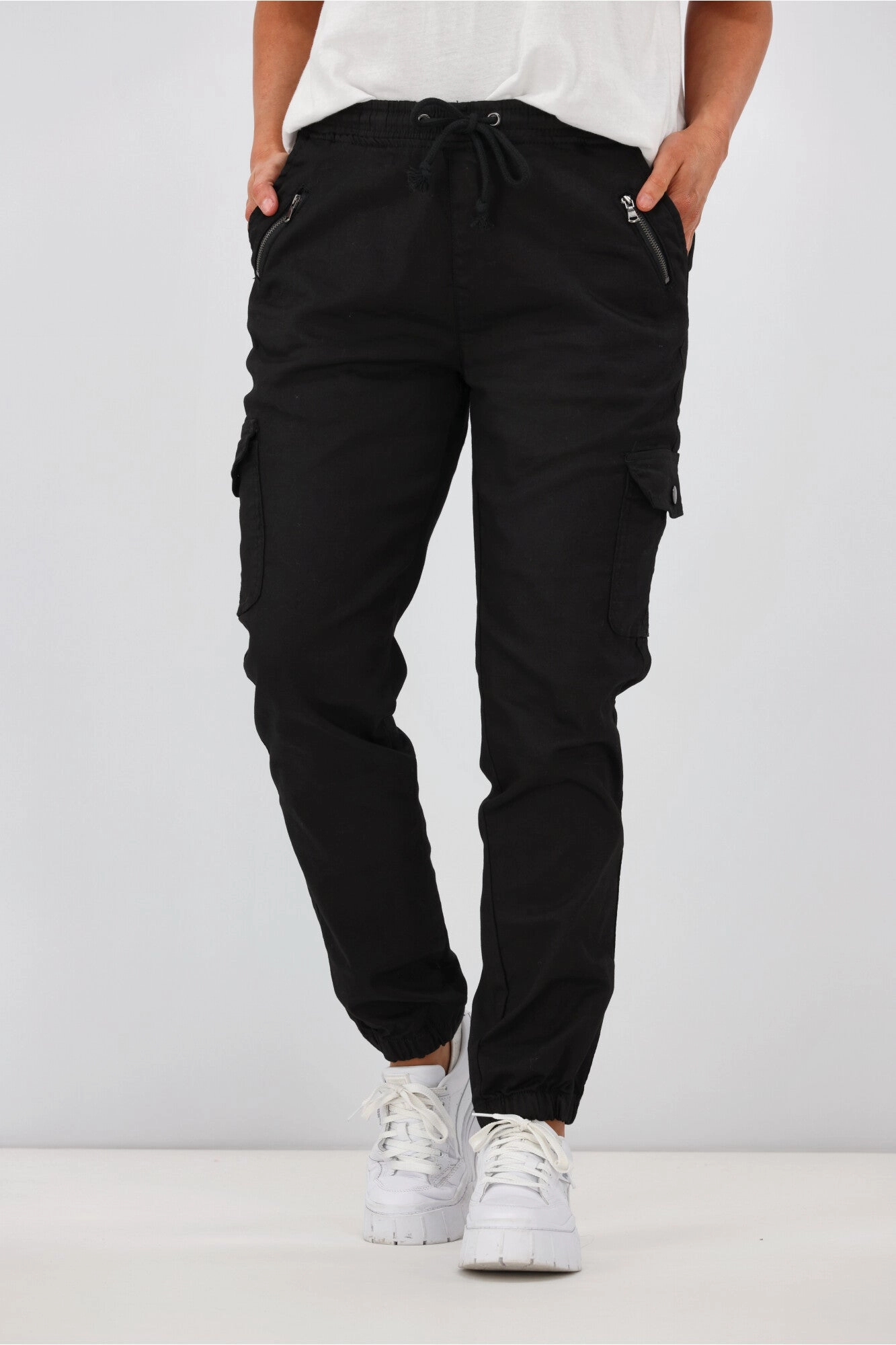 Wakee Denim Stevie Cargo Jean Black Base Layer For Adults Home Lounge