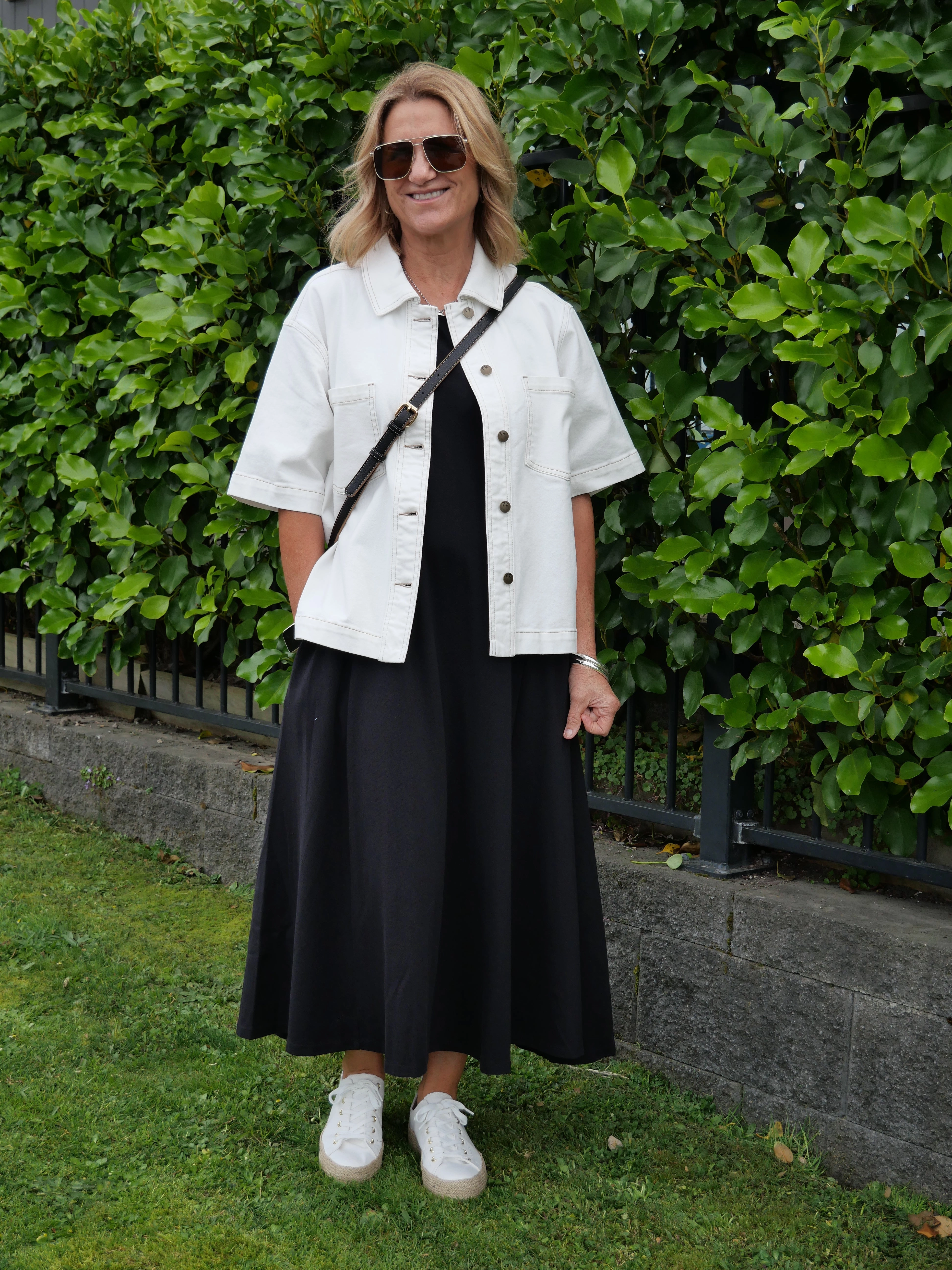 Shine On Label Nolan Short Sleeve Denim Shacket Natural Frictionless Inner Layer Magnetic Fastenings