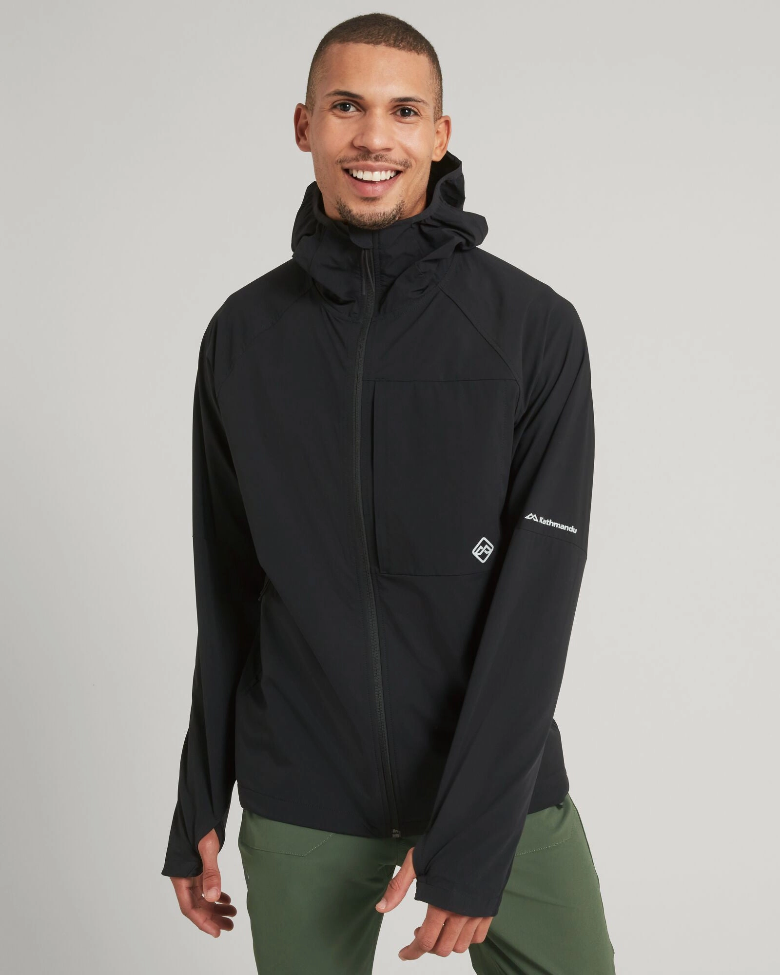 Reflective accents ULT-Hike Men's Hooded Jacket - Black