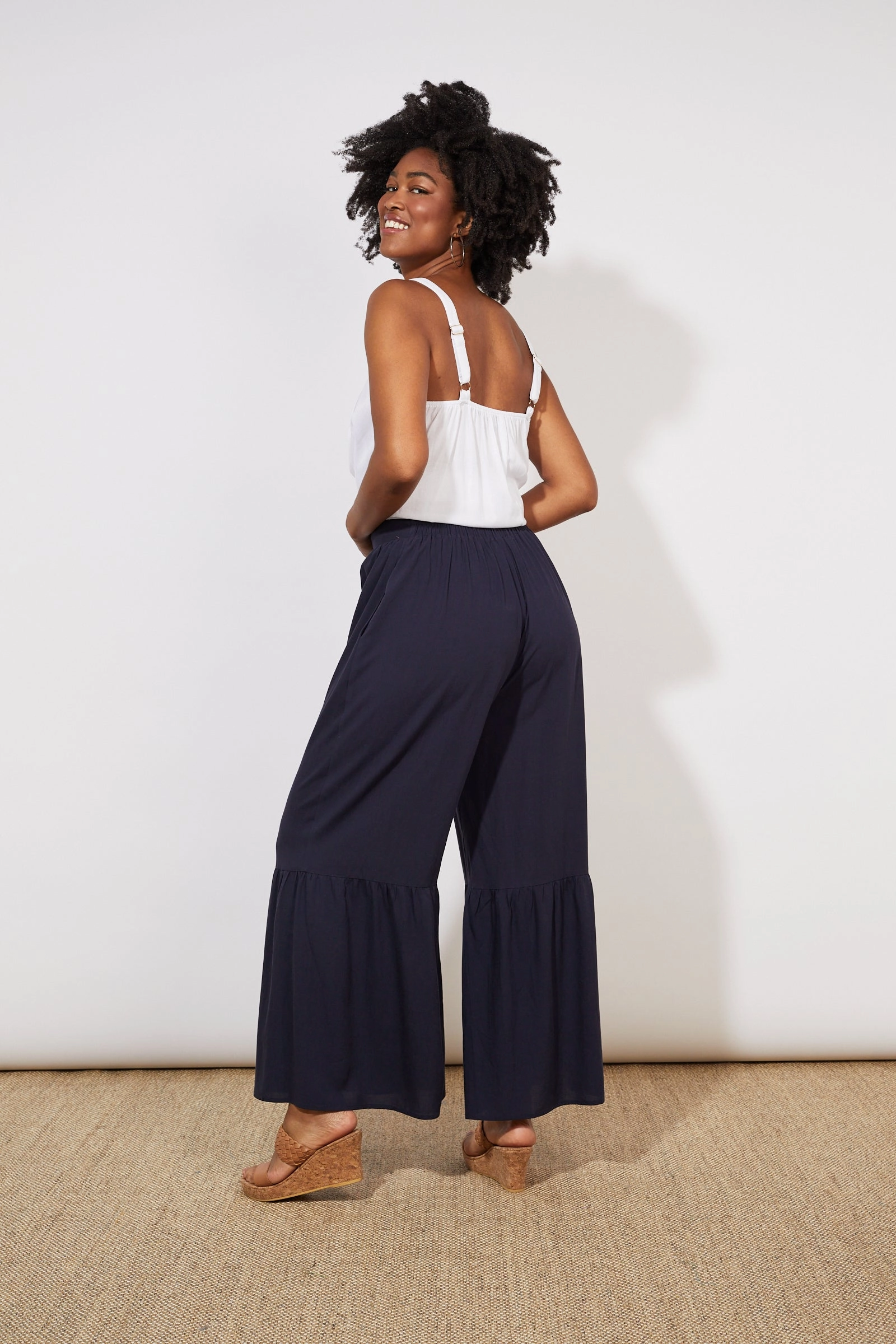 Haven Tropicana Pant Marine Stretch Panels