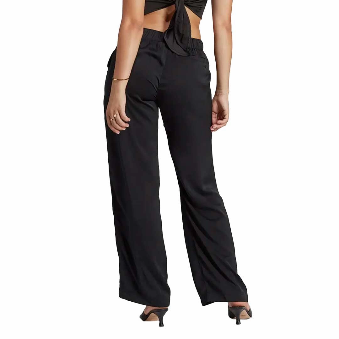 adidas - Women's Premium Essentials Satin Pants (IC5287) Double Needle Stitching