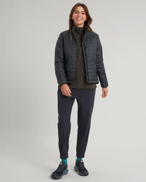 Hiking Trail Outfit Flexible Zipper Guards Heli R Women's novaLOFT Jacket - Black Stingray