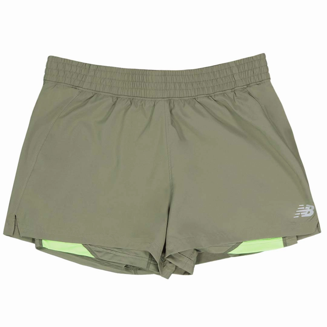 New Balance - Women's 2-In-1 Shorts (WS21459 CGN) Comfortable Movement