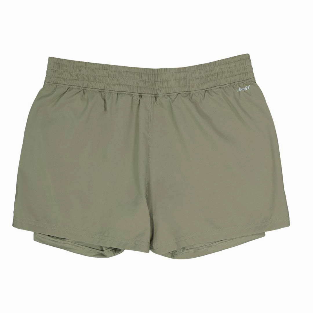 New Balance - Women's 2-In-1 Shorts (WS21459 CGN) Slip Resistant NonIrritatingStitching