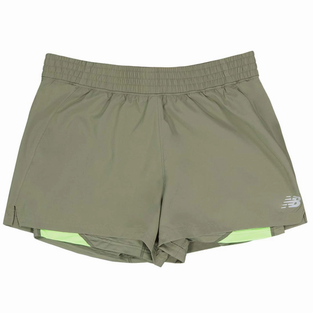 New Balance - Women's 2-In-1 Shorts (WS21459 CGN) Fitted Style Casual Design